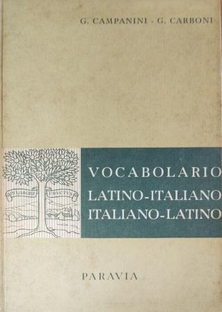 Vocabolario Latino-italiano / italiano-latino